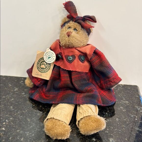 Boyd's Bears Clara 1997 The Artisan Collection 15” Plush Buffalo Plaid #911061 - Picture 1 of 9